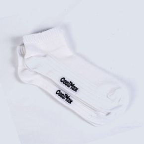 Sockshop Mens 2 Pair Coolmax Trainer Liner Socks 12-14 Mens - White