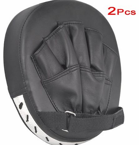2x focus pads hook jab mitts boxing gloves sparring punch bag training pair