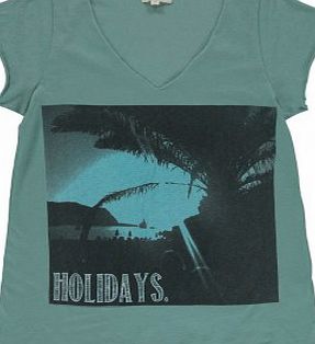 Holidays Nicky T-shirt Green water `10 years,12