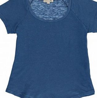 Linen and cotton Norbert T-shirt Indigo blue `10