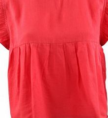 Soeur Sapristi frill sleeves blouse Red `10 years,12