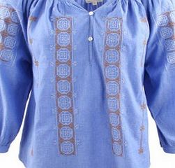 Soeur Sur embroidered blouse Blue `10 years,12