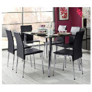 SOLAR Large Dining Table Black with Solar 6