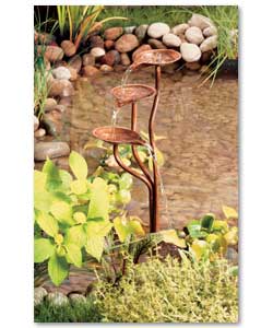 Powered Copper Water Feature