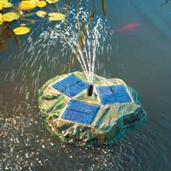 Solar Rock Fountain