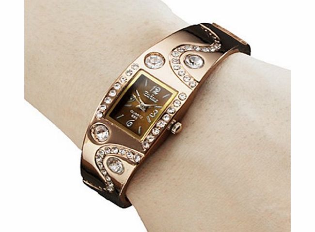 Soleasy Womens Bracelet Style Analog Quartz Metal Watch WTH1028