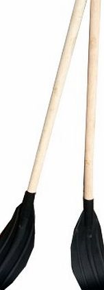 Soles Up Front (5FT) Soles Up Front Kayak Paddles / Boat Oars. A Pair of Wooden Paddles with Wood Shaft and Plastic