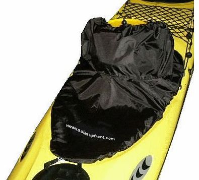 Soles Up Front SUF Kayak spray deck for sit in kayaks. Black Nylon. Play boat, sea kayak, ocean kayak