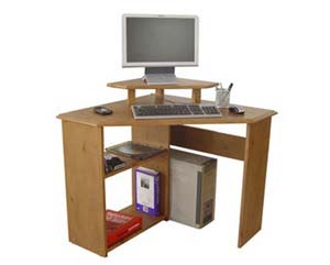 Solid corner desk