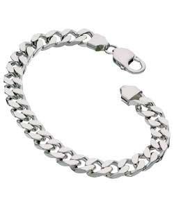 Solid Sterling Silver Boys Curb Bracelet