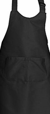 SOLS Childrens/Kids Gala Long Bib Cooking Apron (ONE) (Black)