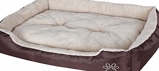 Songmics M Dog Bed or Puppy Cushion Oxford Cloth with Removable Cushion 75 x 58 x 17 cm PGW03Z