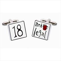 Sonia Spencer 18 and Legal Bone China Cufflinks by