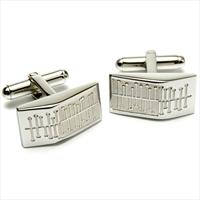 Sonia Spencer Centipede Wedge Etched Cufflinks by