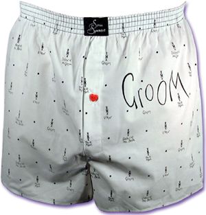Groom Woven Boxer Shorts