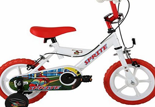 Sonic Kids Sprite Wheel Bike, White, 12-Inch