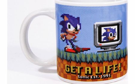 Sonic The Hedgehog Get A Life Mug