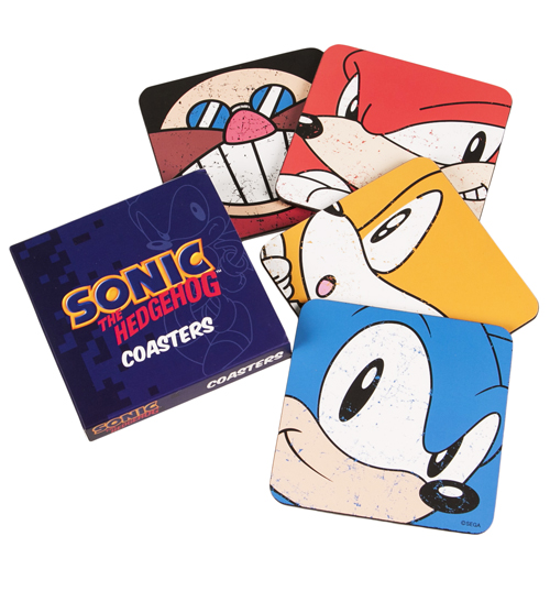 Sonic The Hedgehog Set Of 4 Coasters
