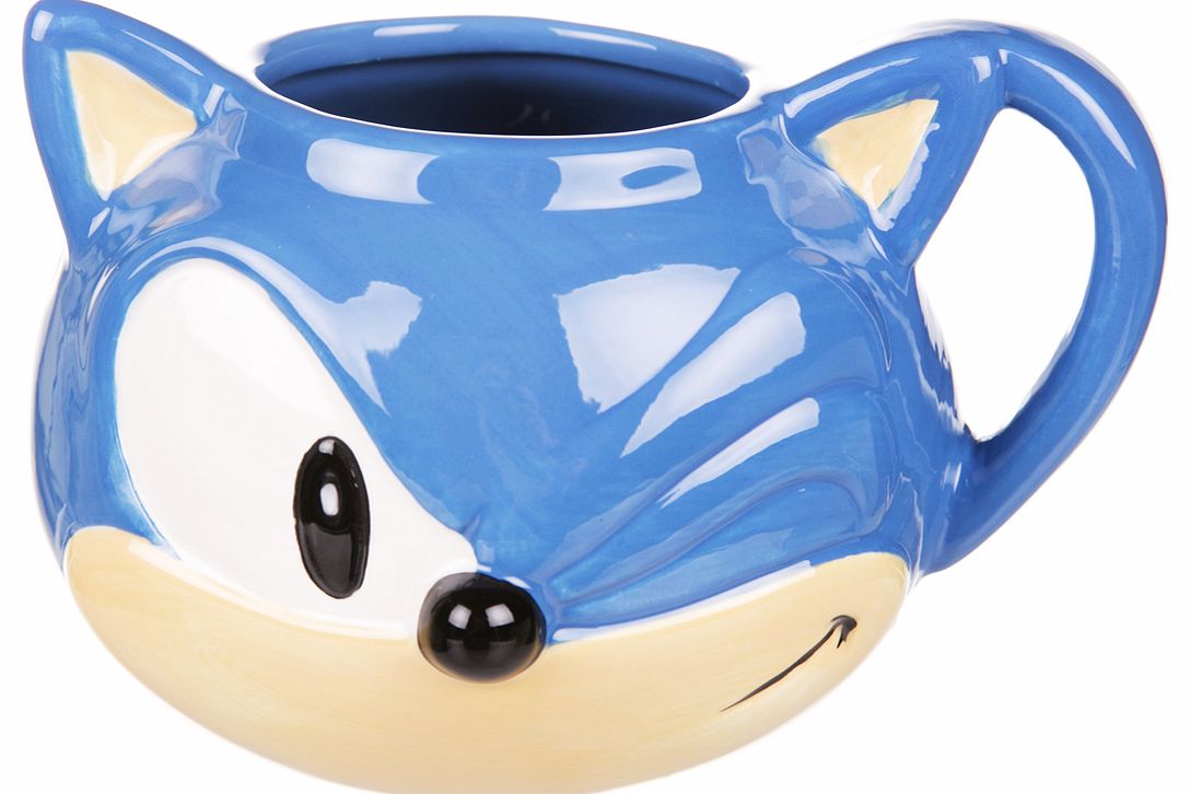 Sonic The Hedgehog Shaped Mug