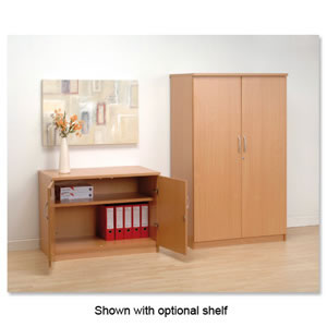 Sonix Cupboard 2 Door Low W954xD600xH735mm Beech