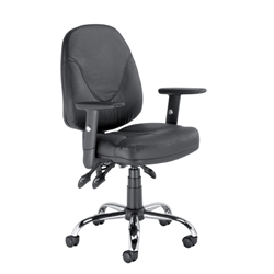 Trenton Operators Chair Leather-faced Back