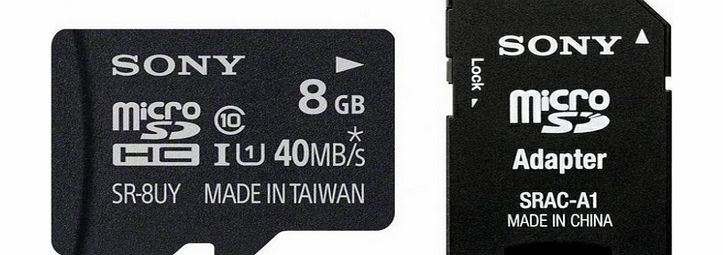 Sony 8GB high-speed micro SD memory card
