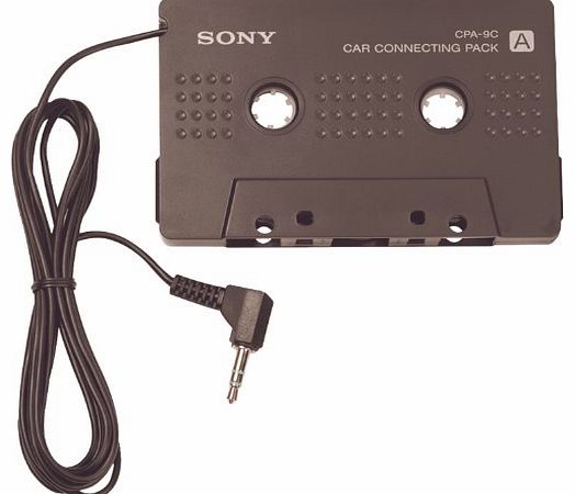 Sony Car Stereo Cassette Adaptor for all iPod/MP3/CD/MD/Walkman Players (Black)