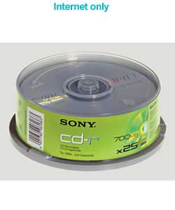 sony CD-R - Spindle 25 pk