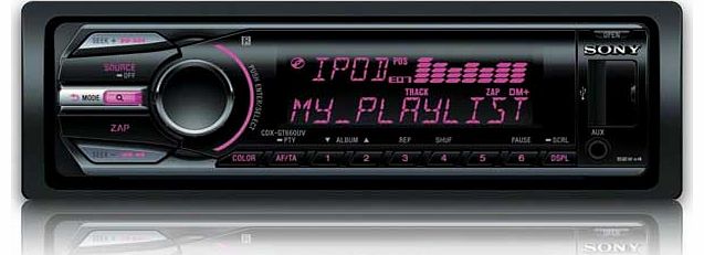 Sony CDX GT660UV LCD In-Car Multimedia Head Unit