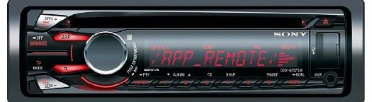 Sony CDXGT575UI.EUR Car Radio with App Remote Feature for Apple iPhone CD-Player AUX-IN USB