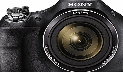 Sony DSCH400 Digital Camera - Black (20.1MP, 63x Optical Zoom)