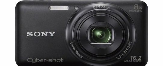 Sony DSCWX60 Digital Compact Camera - Black (16MP, 8x Zoom)