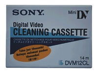 DVM 12CLD cleaning Mini DV tape