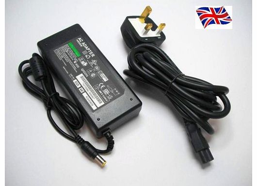 FOR SONY VAIO VGN-NR38E VGN-NR38M LAPTOP CHARGER AC ADAPTER 19.5V 4.7A 90W MAINS BATTERY POWER SUPPLY UNIT INCLUDES POWER CORD C5 CABLE MAINS CLOVER LEAF 3 PRONG UK PLUG LEAD