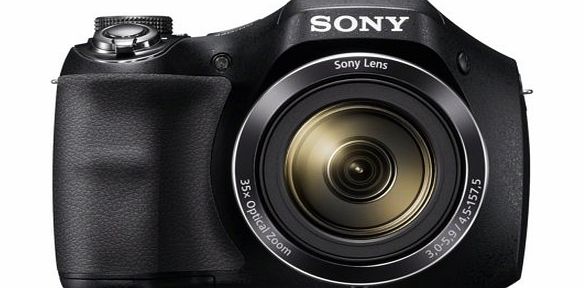 Sony H300 Digital Compact Camera - Black (20.1MP, 35x Optical Zoom)