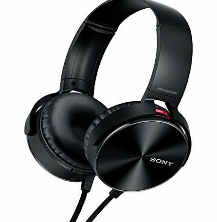 Sony MDR-XB450BV Xtra Bass Overhead Headphones with Built In Booster Technology - Black