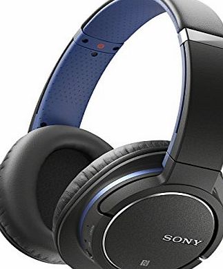 Sony MDR-ZX770BN Wireless and Noise Cancelling Headphones - Black and Blue