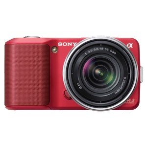 SONY NEX 3 18-55mm lens Red