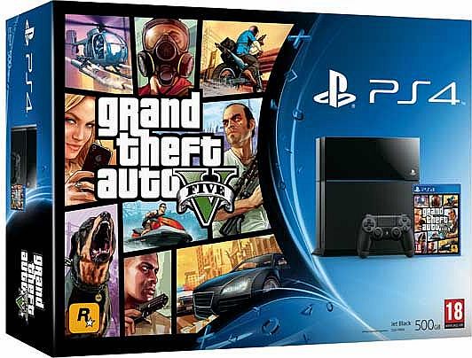 Sony PS4 Console with Grand Theft Auto V (PS4)