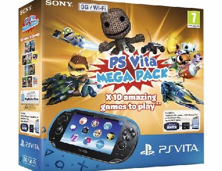 Sony PS Vita WiFi Console with 10 game Mega Pack on 16GB Memory Card (PlayStation Vita)
