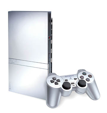 PS2 Console Slimline Silver