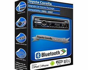 Sony Toyota Corolla car stereo CD player Bluetooth Handsfree kit with Front USB AUX in iPod iPhone