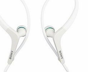 Water Resistant Active Sport Style Stereo Headphones / Headset for all Apple iPhones, iPods, iPads and Laptop Computers - with Adjustable Around the Ear Secure Fit Design, In-Line Microphone amp