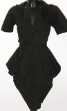 MbyM Nomi Lost Womens Wrap Dress, Black,Small.