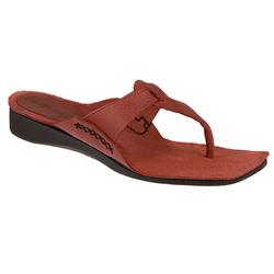 Soul Of Africa Female Sana Leather Upper Leather Lining in Red, Tan