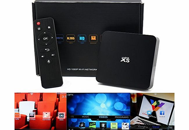 Sourcingbay 2014 Newest Almogic S805 Smart Tv Box XBMC14.0 Streaming H.265 Meida Player Android 4.4 Quad-core A5 1g/8gb Hdmi Wifi Netflix Youtube Facebook Skype etc