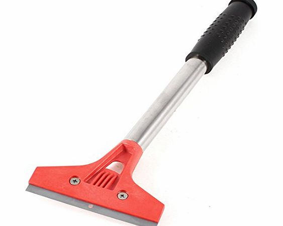 Sourcingmap Nonslip Handle Metal Blade Wall Paper Paint Decal Remover Scraper Red