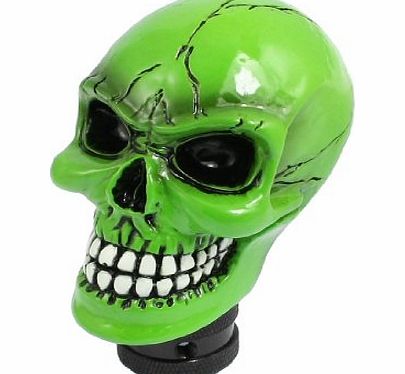 Sourcingmap Universal Car Truck Wicked Cracked Skull Stick Shift Gear Knob Green