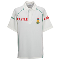South Africa Test Match Playing Shirt - Cream.
