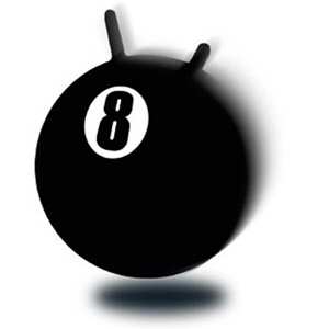 Space Hopper Racing Odd Ball - Black No. 8